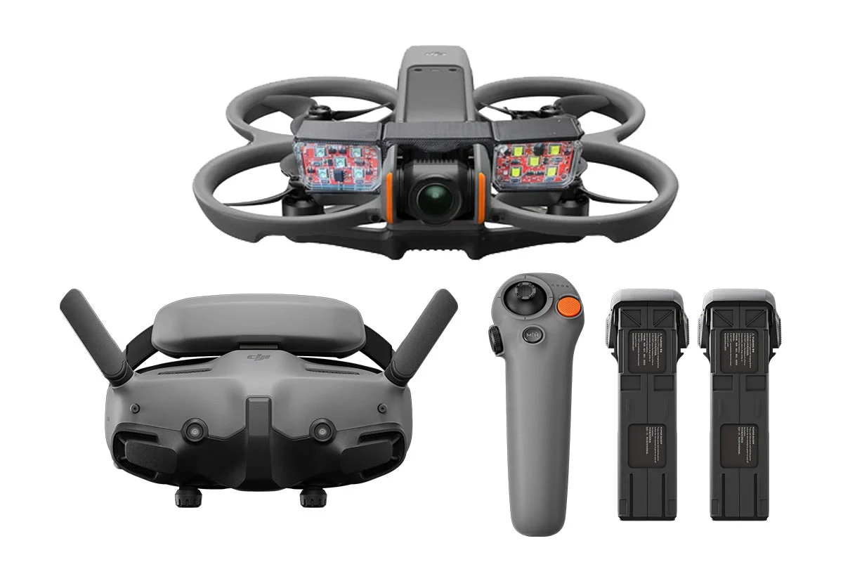 DJI Avata 2 Tactical Bundle with 3 Batteries and Lighting Kit