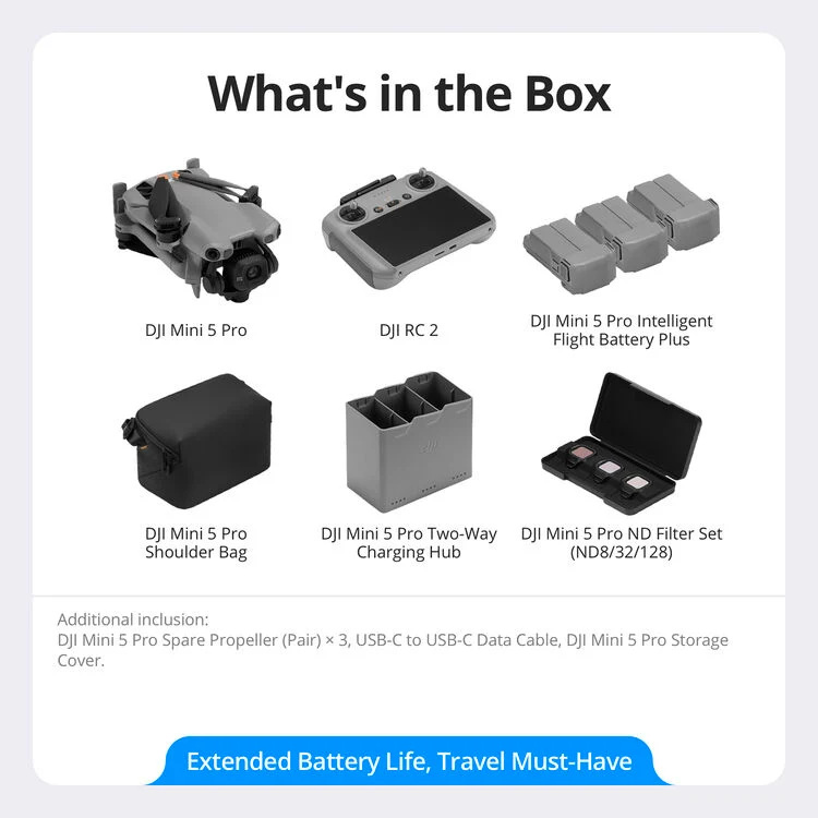 DJI Mini 5 Pro Fly More Combo Plus (DJI RC 2) - Image 7